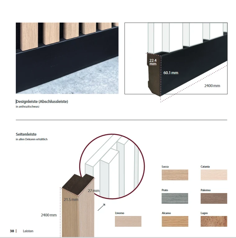 Designleiste / Abschlussleiste