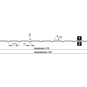 Trapezprofil T7 M Wand - Neu mit beidseitiger Beschichtung