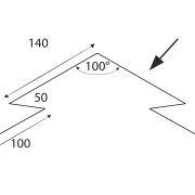 Verbinder für Dachfirst mit Entlüftung