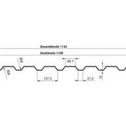 Trapezprofil T18 DR Matt-Grobkörnig 35 µm - Sonderaktion