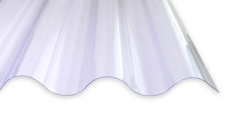PVC-Lichtplatte Sinuswelle 76/18 2,5 mm