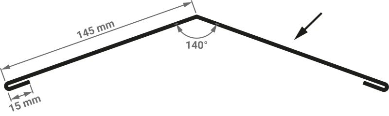 Flachfirst 145 - 2 m