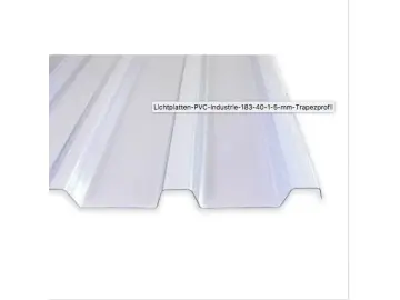 PVC-Lichtplatte Spundwand 183/40 1,5 mm