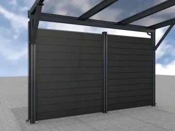 Rückwand Carport Premium