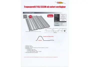 Trapezprofil T45 /333M Dach